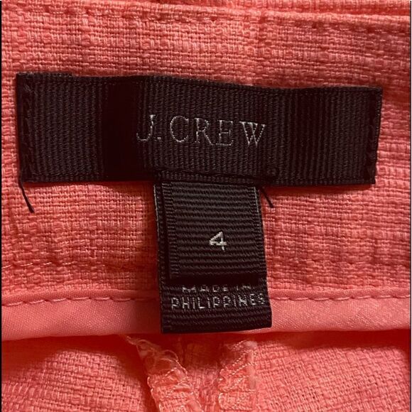 J. Crew Scallop Pink Shorts Size 4 - Picture 6 of 7